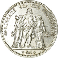 Coin, France, Hercule, 5 Francs, 1877, Paris, VF(30-35), Silver, KM:820.1