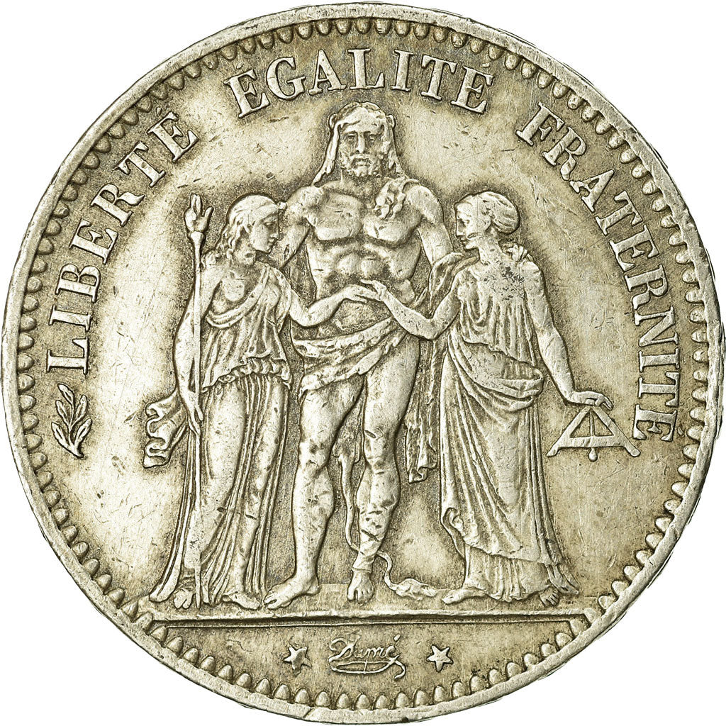 Monnaie, France, Hercule, 5 Francs, 1877, Paris, TB+, Argent, Gadoury:745a