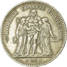 Monnaie, France, Hercule, 5 Francs, 1877, Paris, TB+, Argent, Gadoury:745a
