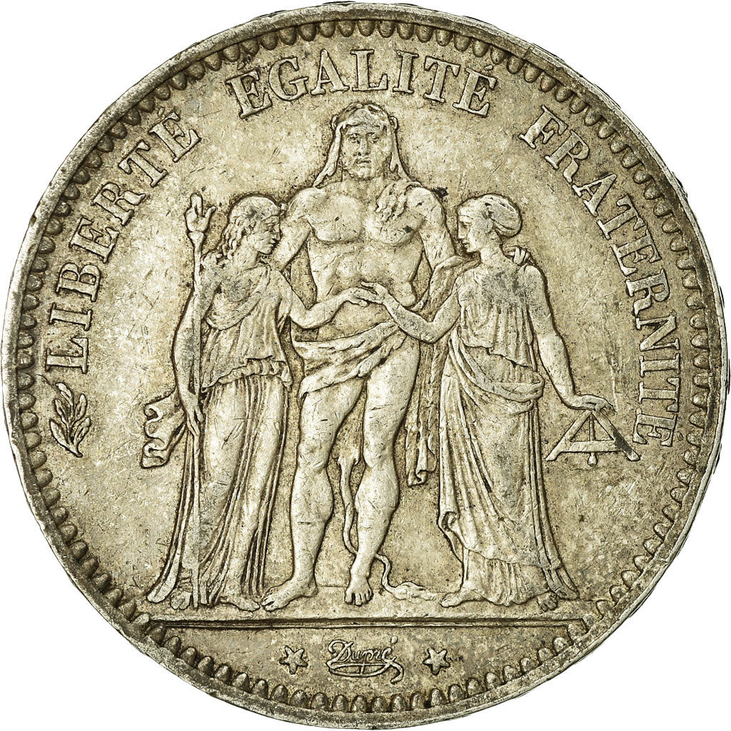 Monnaie, France, Hercule, 5 Francs, 1877, Paris, TB+, Argent, Gadoury:745a