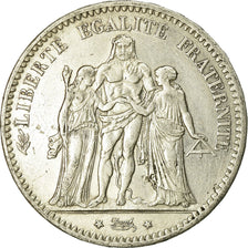 Coin, France, Hercule, 5 Francs, 1877, Paris, VF(30-35), Silver, KM:820.1