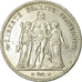 Moneda, Francia, Hercule, 5 Francs, 1877, Paris, BC+, Plata, KM:820.1