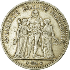Coin, France, Hercule, 5 Francs, 1877, Paris, VF(20-25), Silver, KM:820.1