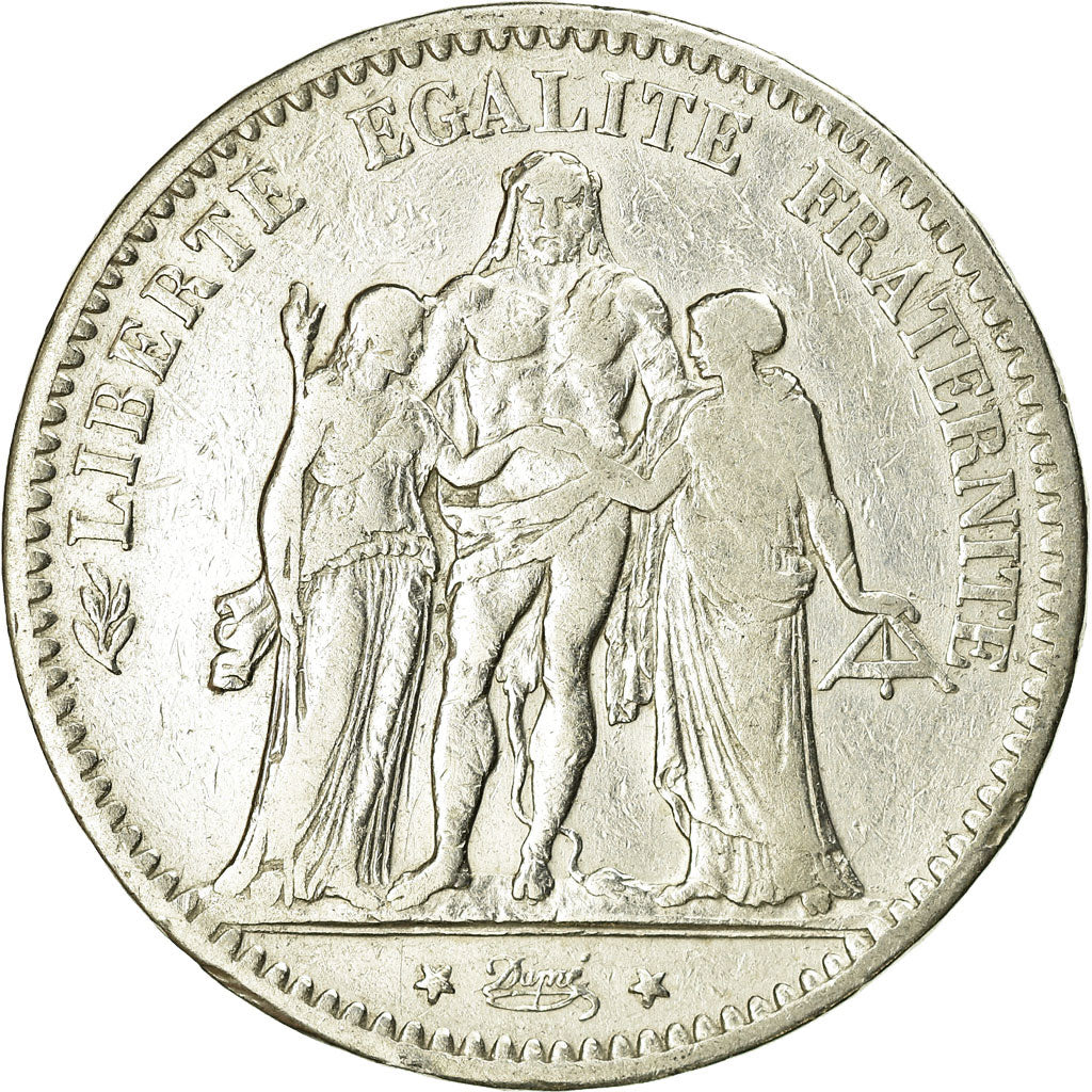 Monnaie, France, Hercule, 5 Francs, 1877, Bordeaux, TB, Argent, Gadoury:745a