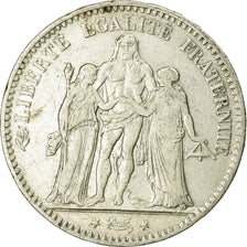 Moneta, Francia, Hercule, 5 Francs, 1876, Bordeaux, MB, Argento, KM:820.2