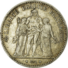 Monnaie, France, Hercule, 5 Francs, 1876, Bordeaux, TB, Argent, Gadoury:745a