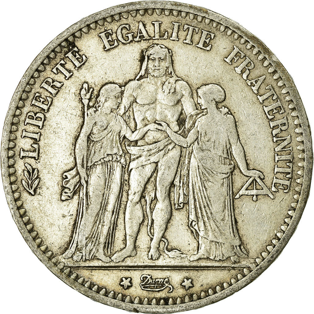 Monnaie, France, Hercule, 5 Francs, 1873, Paris, TB, Argent, Gadoury:745a