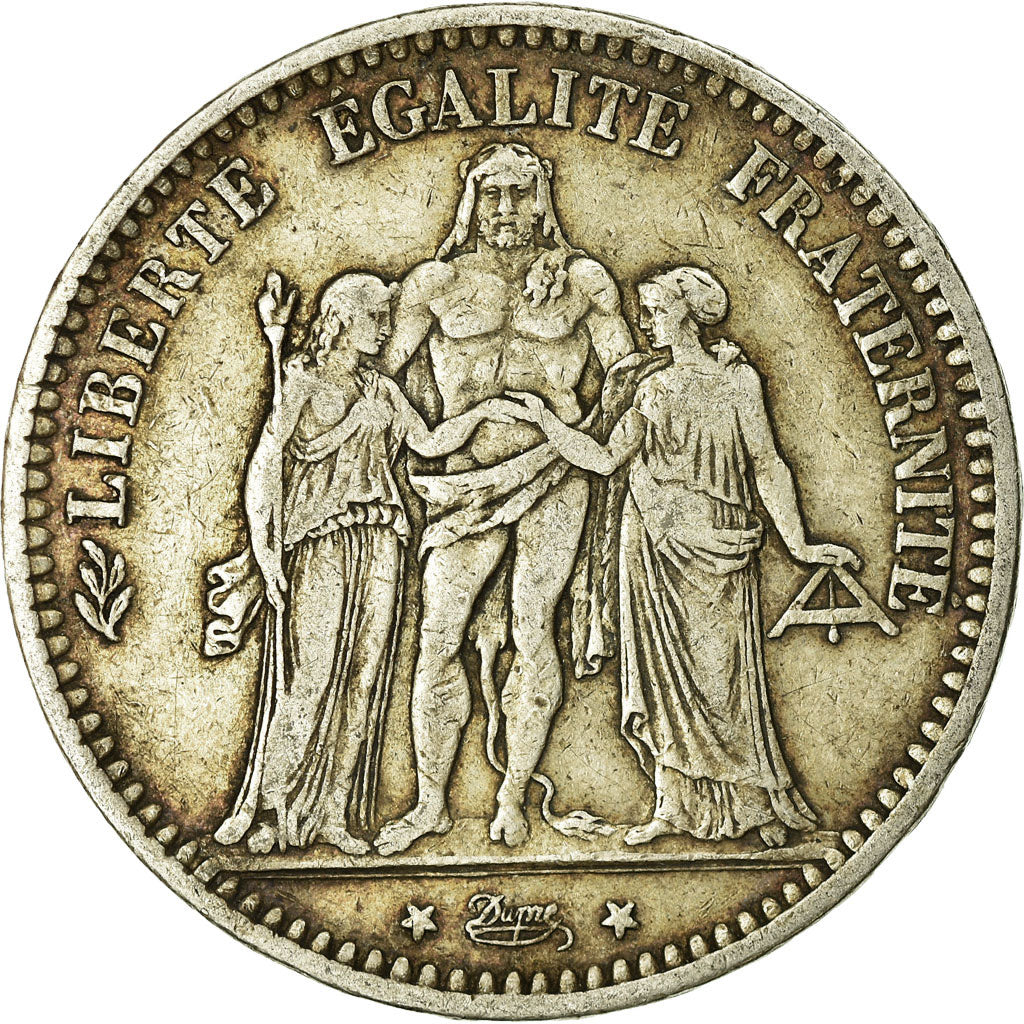 Monnaie, France, Hercule, 5 Francs, 1873, Paris, TB, Argent, Gadoury:745a