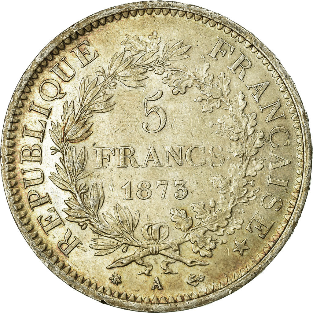 Monnaie, France, Hercule, 5 Francs, 1873, Paris, TB, Argent, Gadoury:745a