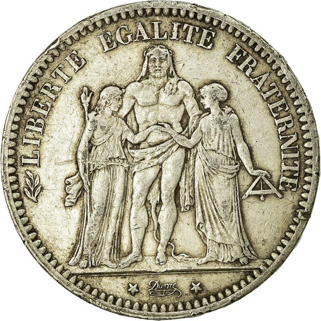Coin, France, Hercule, 5 Francs, 1873, Paris, VF(20-25), Silver, KM:820.1