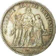 Monnaie, France, Hercule, 5 Francs, 1873, Paris, TB, Argent, Gadoury:745a