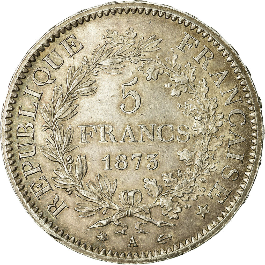 Monnaie, France, Hercule, 5 Francs, 1873, Paris, TB, Argent, Gadoury:745a