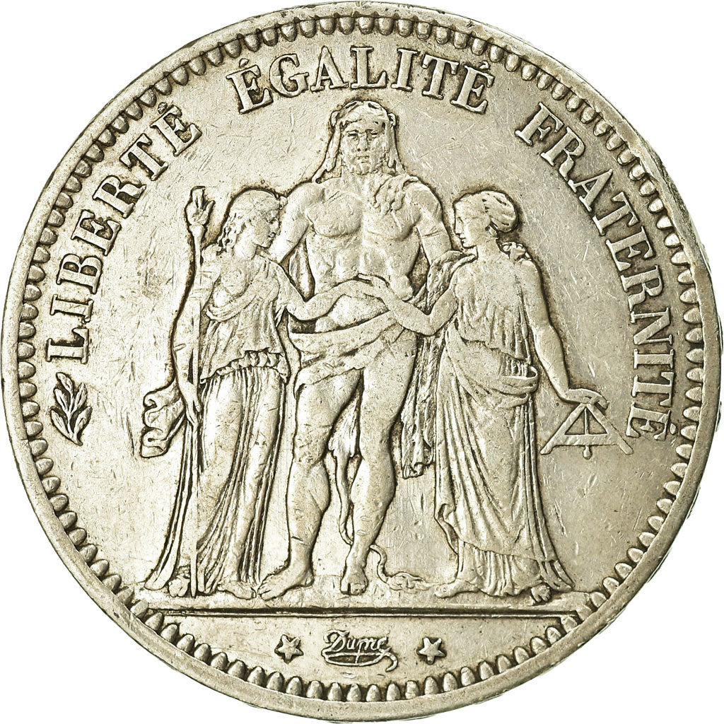 Monnaie, France, Hercule, 5 Francs, 1873, Paris, TB+, Argent, Gadoury:745a