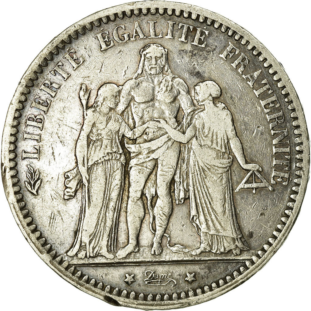 Monnaie, France, Hercule, 5 Francs, 1873, Paris, TB+, Argent, Gadoury:745a