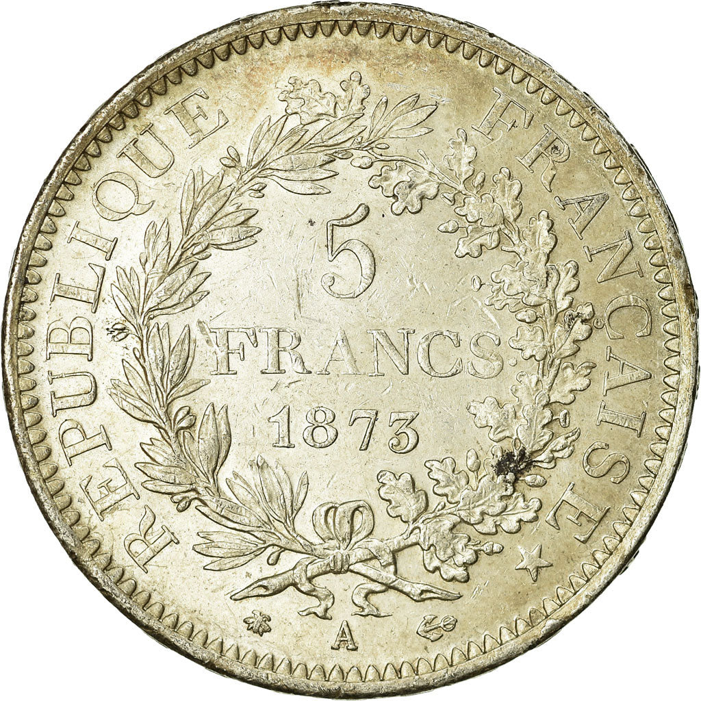 Monnaie, France, Hercule, 5 Francs, 1873, Paris, TB+, Argent, Gadoury:745a