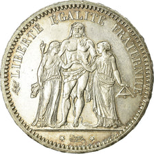 Moneta, Francia, Hercule, 5 Francs, 1873, Paris, MB+, Argento, KM:820.1