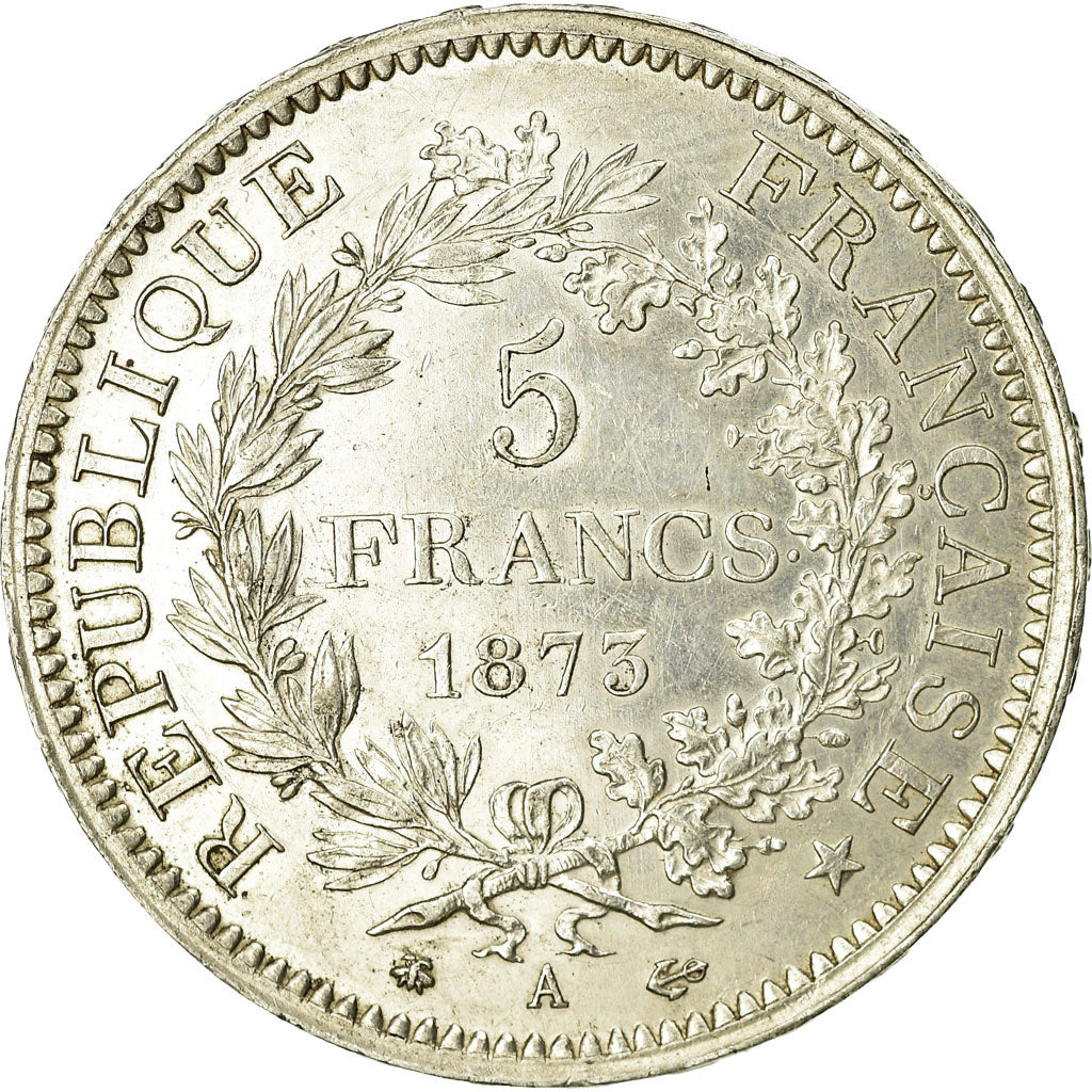 Coin, France, Hercule, 5 Francs, 1873, Paris, EF(40-45), Silver, KM:820.1