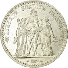 Moeda, França, Hercule, 5 Francs, 1873, Paris, EF(40-45), Prata, KM:820.1