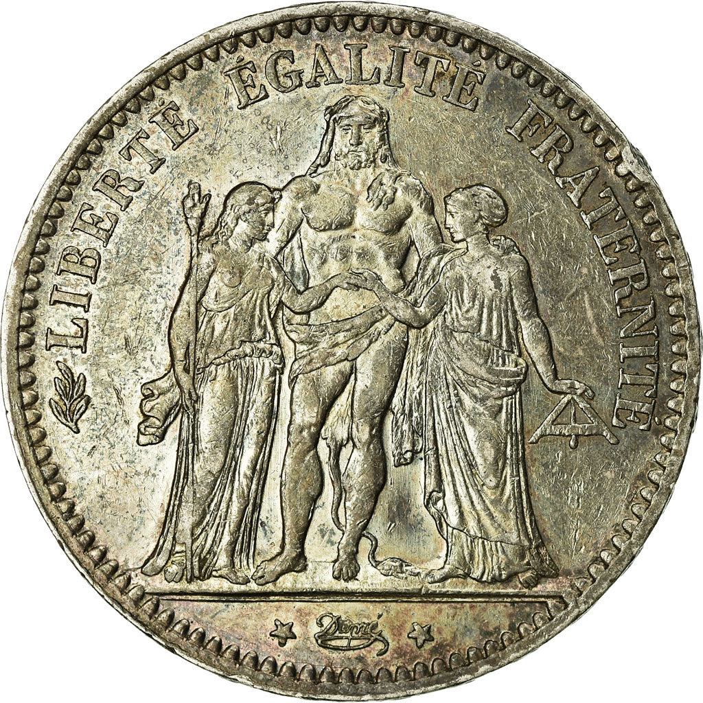 Coin, France, Hercule, 5 Francs, 1875, Paris, VF(20-25), Silver, KM:820.1