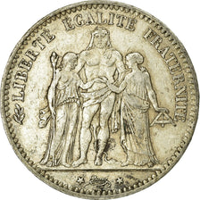 Monnaie, France, Hercule, 5 Francs, 1875, Paris, TB, Argent, Gadoury:745a