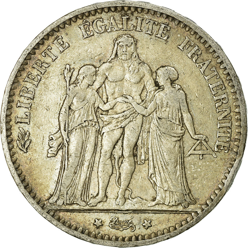 Coin, France, Hercule, 5 Francs, 1875, Paris, VF(20-25), Silver, KM:820.1