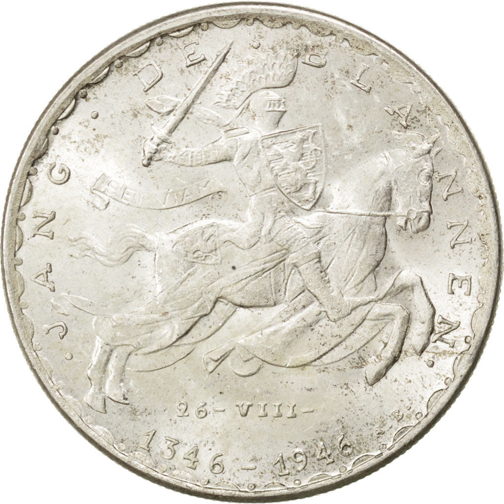 LUXEMBOURG, 20 Francs, KM #47, AU(55-58), Silver, 27, 8.25