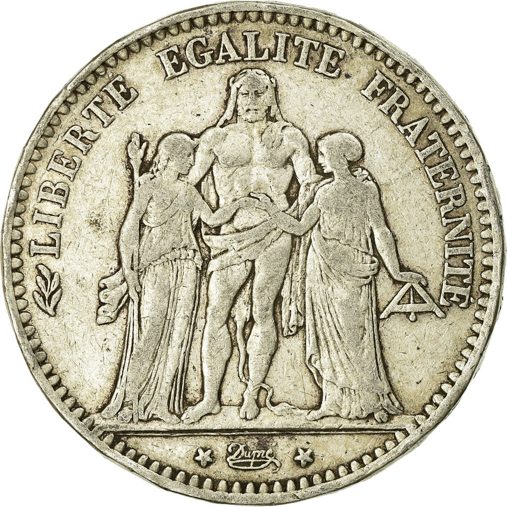Monnaie, France, Hercule, 5 Francs, 1875, Paris, TB, Argent, Gadoury:745a