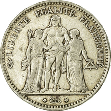 Monnaie, France, Hercule, 5 Francs, 1875, Paris, TB, Argent, Gadoury:745a