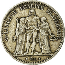 Monnaie, France, Hercule, 5 Francs, 1875, Paris, TB, Argent, Gadoury:745a
