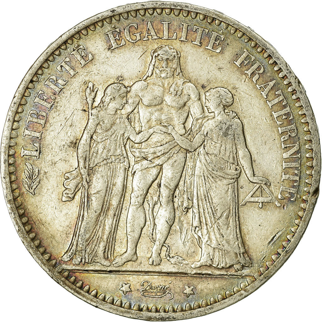 Monnaie, France, Hercule, 5 Francs, 1875, Paris, TB, Argent, Gadoury:745a