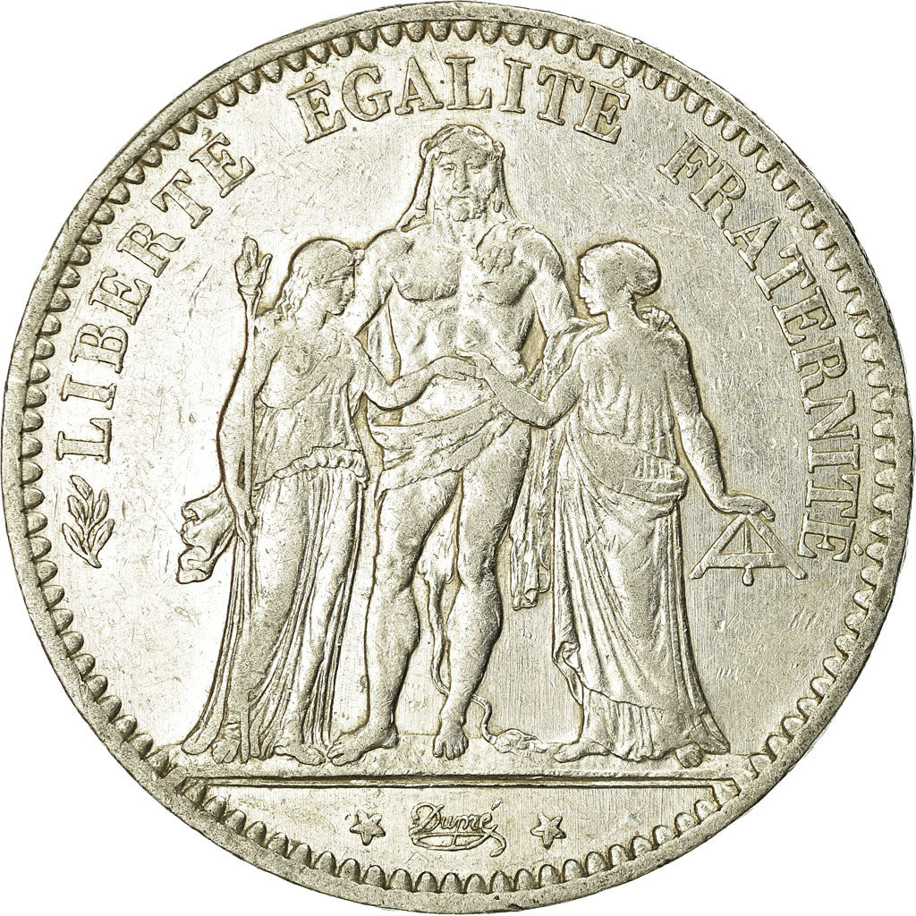 Coin, France, Hercule, 5 Francs, 1875, Paris, VF(20-25), Silver, KM:820.1