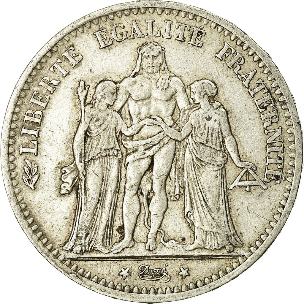 Coin, France, Hercule, 5 Francs, 1875, Paris, VF(30-35), Silver, KM:820.1