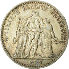 Coin, France, Hercule, 5 Francs, 1875, Paris, VF(30-35), Silver, KM:820.1