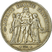 Coin, France, Hercule, 5 Francs, 1875, Paris, VF(30-35), Silver, KM:820.1