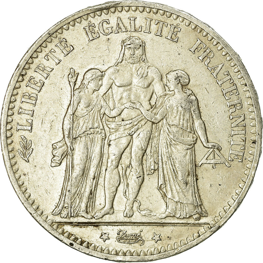 Coin, France, Hercule, 5 Francs, 1875, Paris, VF(30-35), Silver, KM:820.1