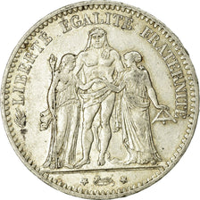 Monnaie, France, Hercule, 5 Francs, 1875, Paris, TB+, Argent, Gadoury:745a