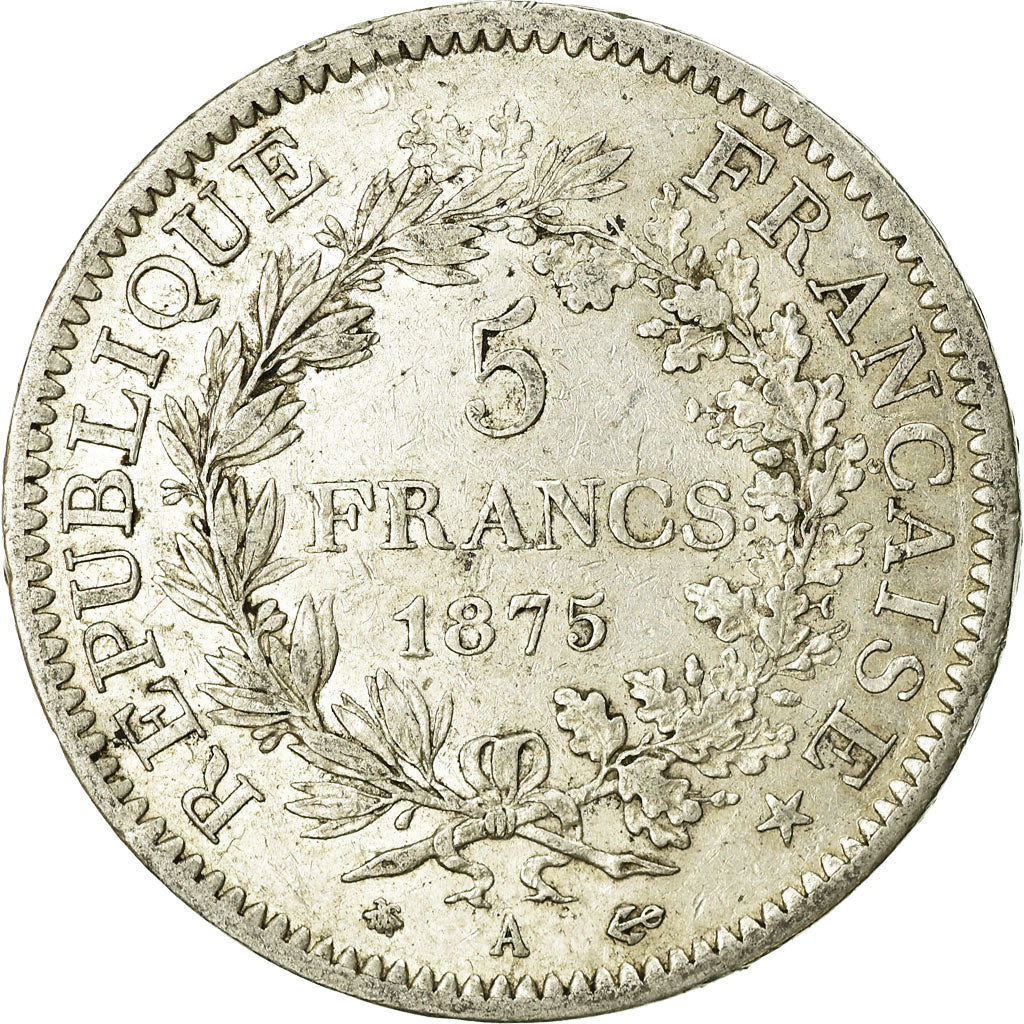 Monnaie, France, Hercule, 5 Francs, 1875, Paris, TB+, Argent, Gadoury:745a