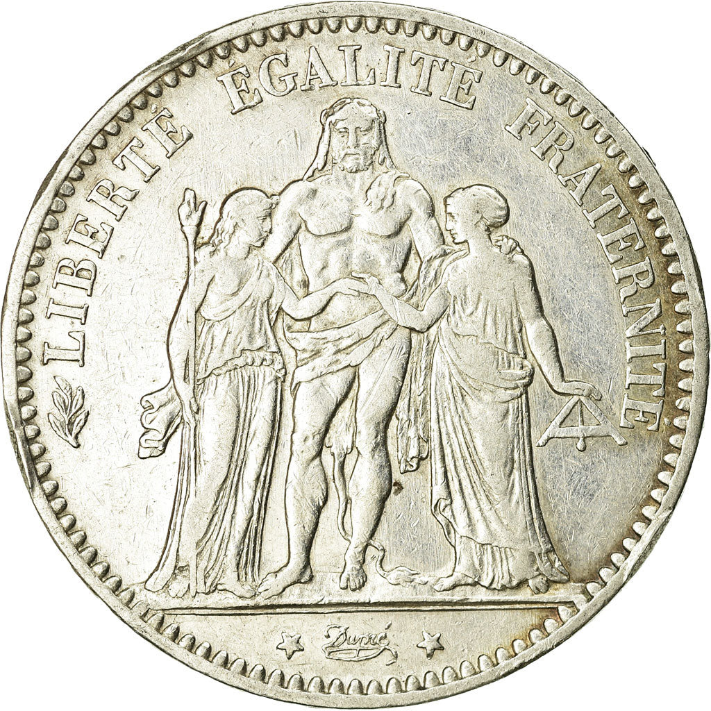 Coin, France, Hercule, 5 Francs, 1875, Paris, VF(30-35), Silver, KM:820.1