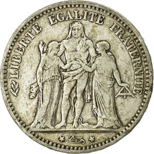 Moneta, Francia, Hercule, 5 Francs, 1874, Bordeaux, MB, Argento, KM:820.2