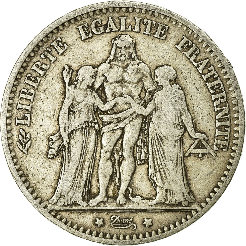 Monnaie, France, Hercule, 5 Francs, 1874, Bordeaux, TB, Argent, Gadoury:745a