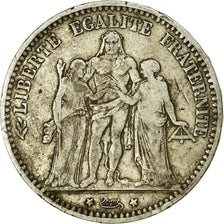Coin, France, Hercule, 5 Francs, 1874, Bordeaux, VF(20-25), Silver, KM:820.2