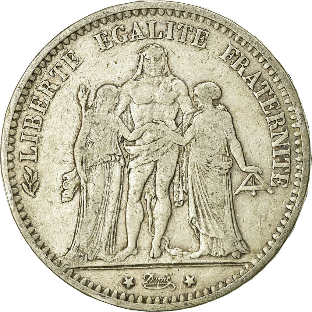 Monnaie, France, Hercule, 5 Francs, 1874, Bordeaux, TB, Argent, Gadoury:745a