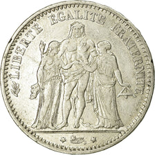 Moneta, Francia, Hercule, 5 Francs, 1874, Bordeaux, MB+, Argento, KM:820.2