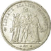 Moneta, Francia, Hercule, 5 Francs, 1874, Bordeaux, MB+, Argento, KM:820.2