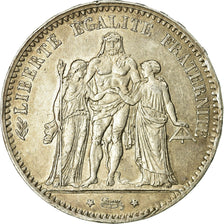 Coin, France, Hercule, 5 Francs, 1876, Paris, VF(20-25), Silver, KM:820.1