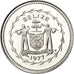 BELIZE, 10 Cents, 1977, Franklin Mint, KM #48, MS(65-70), Copper-Nickel, 16.95,.