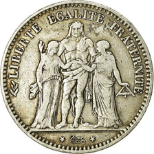 Coin, France, Hercule, 5 Francs, 1876, Paris, VF(20-25), Silver, KM:820.1