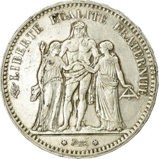 Monnaie, France, Hercule, 5 Francs, 1876, Paris, TB+, Argent, Gadoury:745a