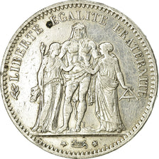 Coin, France, Hercule, 5 Francs, 1876, Paris, VF(30-35), Silver, KM:820.1