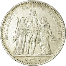 Coin, France, Hercule, 5 Francs, 1876, Paris, VF(30-35), Silver, KM:820.1
